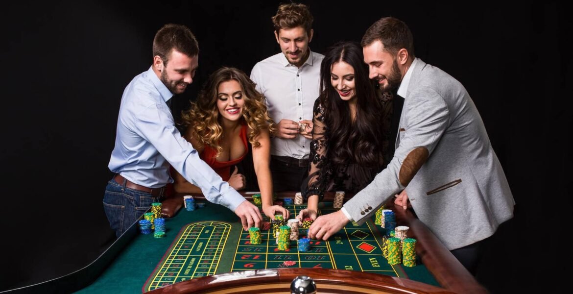 Tampilan dealer profesional meja VIP Roulette data sgp dengan lingkungan studio premium